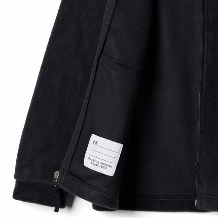 Columbia Sudadera polar con capucha Steens II para niño, Negro, XX-Small