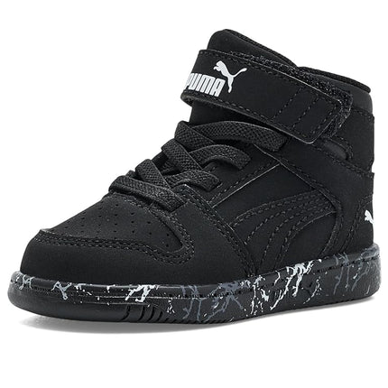 PUMA - Infants Rebound Layup NBK Mountain Park V I Shoes, Color Black/Black, Size: 8 UK