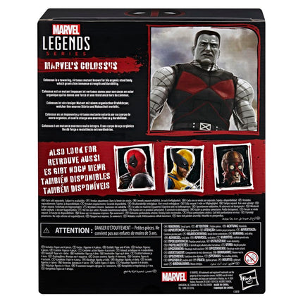 Marvel Legends Series Marvel’s Colossus, Deadpool Legacy Collection Deluxe Collectible 6 Inch Action Figure, Silver/Gray