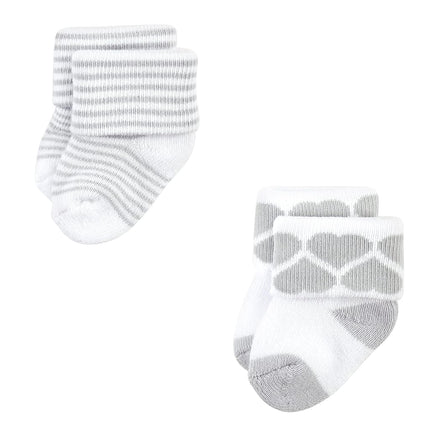 Hudson Baby Calcetines de Felpa y Algodón Rico para Recién Nacidos, Reales, 0-6 Meses
