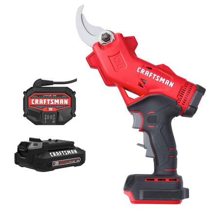 Sécateur électrique sans fil CRAFTSMAN 20 V MAX, batterie et chargeur inclus (CMCPR320C1)