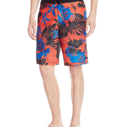 Speedo Men's Gradated Floral E-Board 21 Inch, Fiery Red, Large