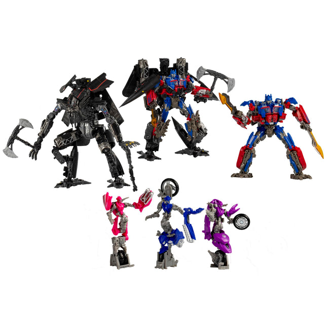 Transformers Toys Studio Series Revenge of The Fallen 15th Anniversary Autobot Multipack, Optimus Prime, Jetfire, Chromia, Elita-1, Arcee, 5 Action Figures, Ages 8+ (Amazon Exclusive)