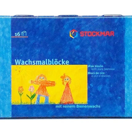 Stockmar Wax Block Crayons in Tin Box, Assorted (Pack of 16)