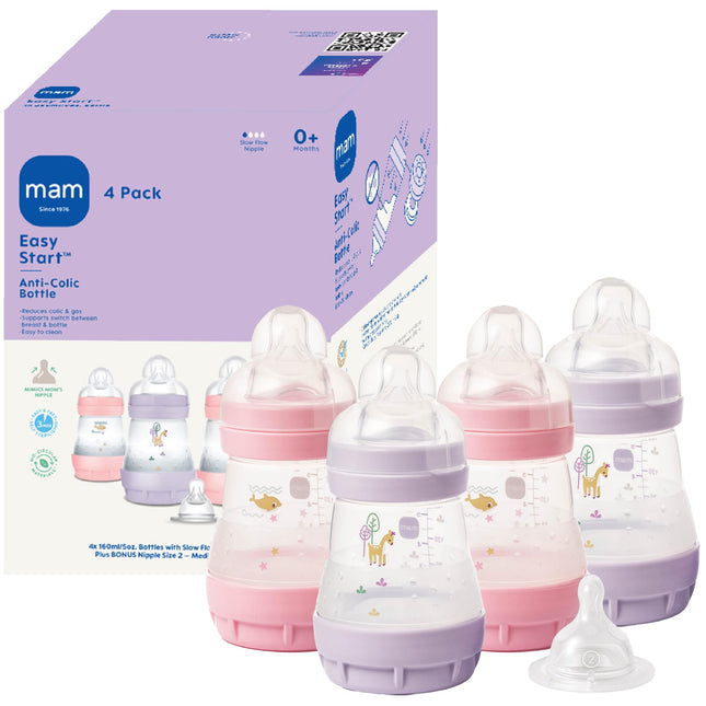 MAM 5oz Easy Start Anti-Colic Wide Neck Vented Bab