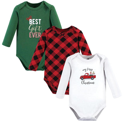 Hudson Baby unisex-baby Cotton Long-sleeve Bodysuits, Animal Adventure, Preemie