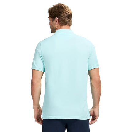 Izod Men's Advantage Performance Short Sleeve Fashion Polo Shirt, Limpet Shell, XL