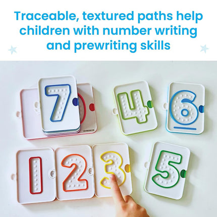 Learning Resources Sensory Number Trays, Educational Toys for 3+ Year Olds, Finger Tracing Board to Learn Maths, Number Tracing, Count from 1-10, Classroom Resources