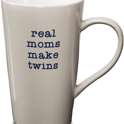 Pavilion Gift Company 14015 Stoneware Mug, Real Moms Make Twins