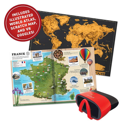 Abacus Brands VR World Atlas Gift Box, Full Version, Ages 8+