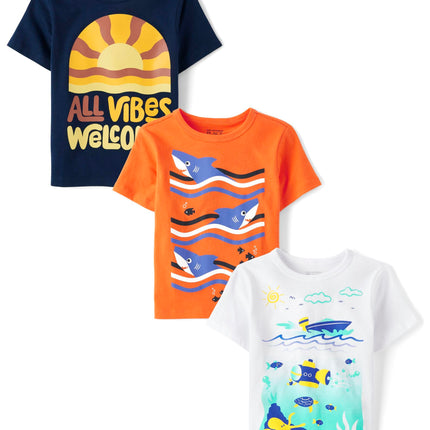 The Children's Place Toddler Boys Short Sleeve Mul
