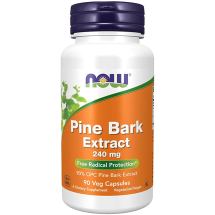 NOW Pine Bark Extract 240 mg,90 Veg Capsules