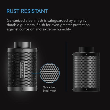 AC Infinity Air Carbon Filter 10" with Premium Australian Virgin Charcoal