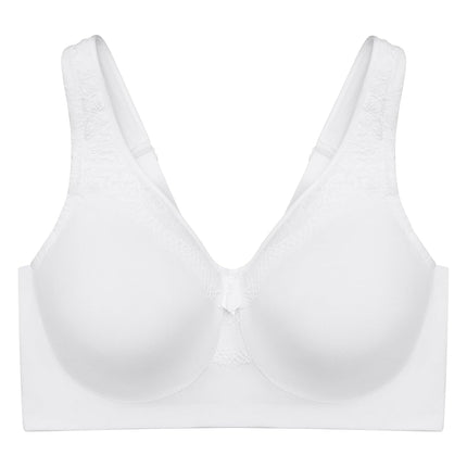 Glamorise MagicLift Seamless Firm Support Wirefree Bra 1007 (Women's & Women's Plus) White