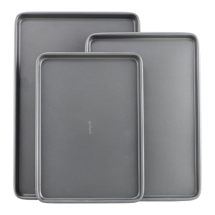 Good Cook Steel Nonstick Bakeware, 3 Piece Cookie 