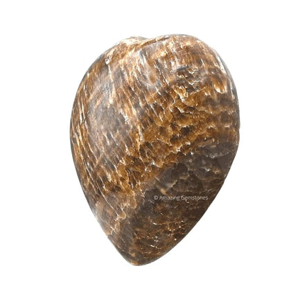 Aragonite Crystal Heart Palm Stone - Pocket Massage Worry Stone for Natural Body Chakra Balancing, Reiki Healing and Crystal Grid