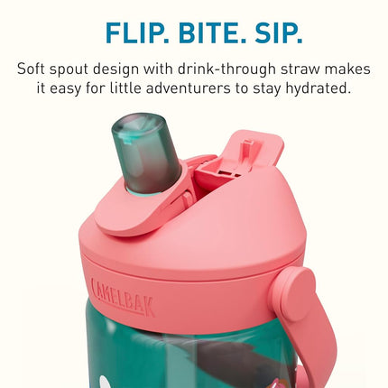 Camelbak Thrive Flip Straw Kids 415 ml – sport bottle – leak-proof – child-friendly size – easy drinking closure – ideal for on the go – Mermaid Friends, size: OS