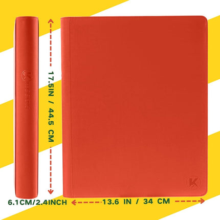 KUOOKING 1408+ Pockets Trading Card Binder (Orange)