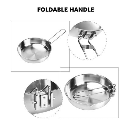Fire-Maple 1.4L Antarcti Stainless Steel Camping Frying Pan Skillet
