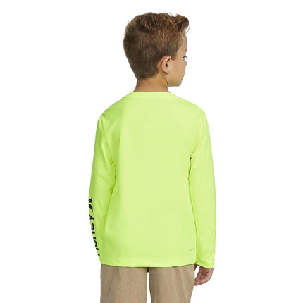 Hurley Boys Long Sleeve Rash Guard Shirt, Volt, 6