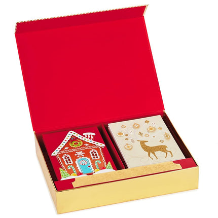 Hallmark Handmade Christmas Card Assortment (Set of 24 Special Holiday Greeting Cards and Envelopes) (1XPX5156)