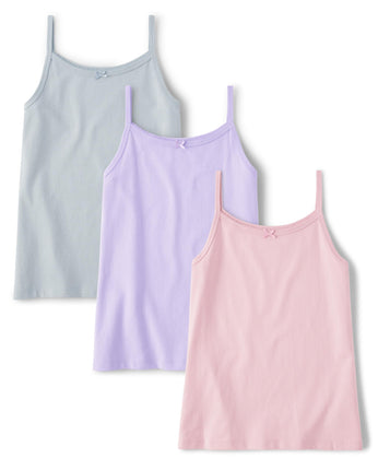The Children's Place Girls' Cotton Cami Tank Tops 