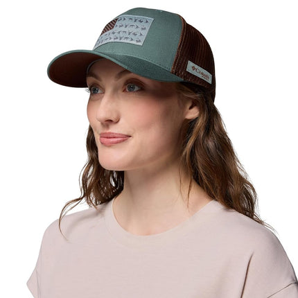 Columbia Unisex PHG Game Flag Mesh Snap Back, Pond/Tobacco/Hunting Flag, One Size