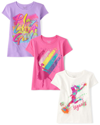 The Children's Place Girl Power Short Sleeve Graph