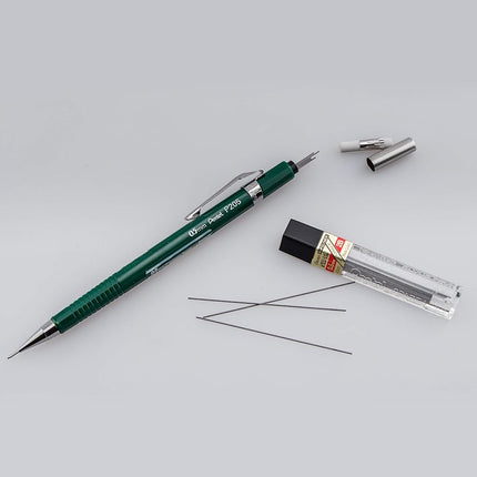 Pentel Sharp Mechanical Pencil (0.5mm), Green Barrel, Box of 12 (P205D)