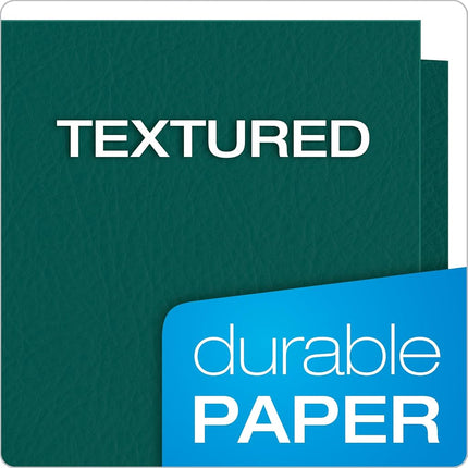 Oxford Twin Pocket Folders, Letter Size, Teal, 25 per Box (57555)