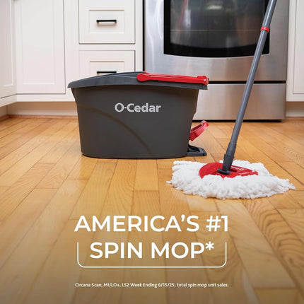 O-Cedar EasyWring Microfiber Spin Mop and Bucket Floor Cleaning System