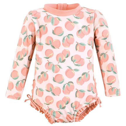Hudson Baby Traje de baño para bebé y niña, flamenco menta, 12-18 meses, melocotón rosa, 3T