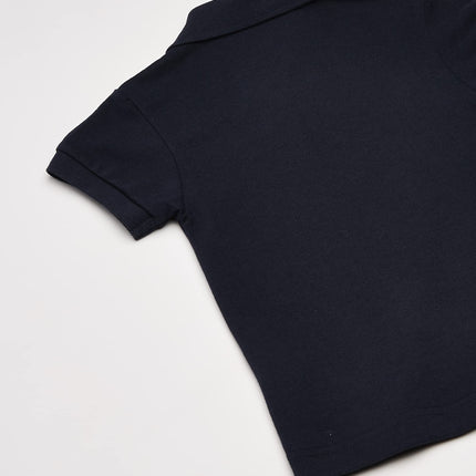 Dickies Big Boys' Short Sleeve Pique Polo Shirt, Dark Navy, Medium (10/12)
