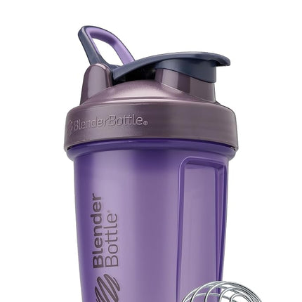 Bouteille mélangeur BlenderBottle Classic V2, parfaite pour les shakers protéinés et les boissons pré-entraînement, 590 ml, violet pleine couleur