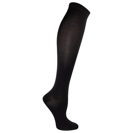 Chaussettes hautes de voyage Dr. Scholl's pour femmes, compression graduée décontractée, noires, taille unique