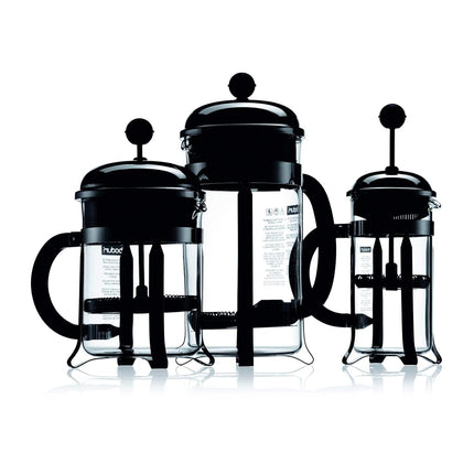 Bodum CHAMBORD Coffee Maker, French Press Coffee Maker, Stainless Steel, Glass, 12 Ounce (3 Cup)