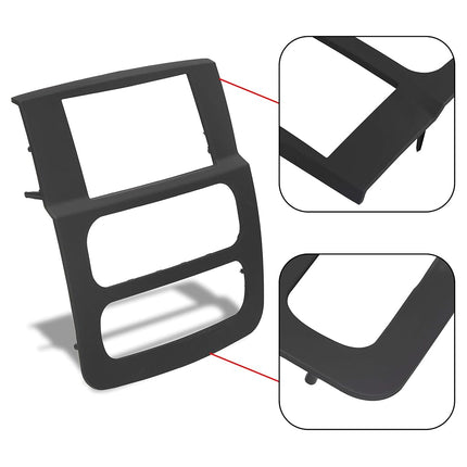 ALMULOO Double DIN Stereo Dash Installation Kit Compatible with 2002 2003 2004 2005 Dodge Ram Pickup Radio Double Din Stereo Dash Black