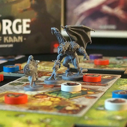 Mighty Boards: Fateforge Chronicles of Kaan: Boss Miniatures Set - 4 Unpainted Figures, Board Game Upgrade, Expansion Accessories, Co-Op Adventure (2-6 Players, Ages 12+)
