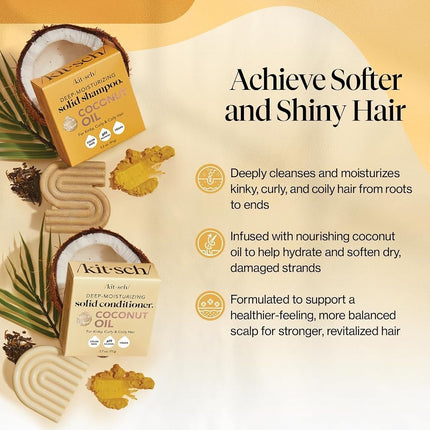 Kitsch Coconut Oil Shampoo and Conditioner Set – 2 pcs