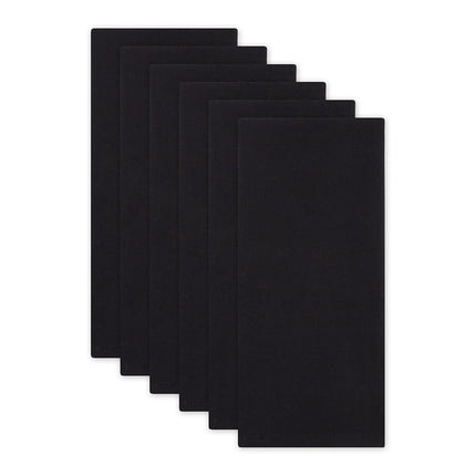 DII Cotton Flat Woven, Black, Small Set, 18x28