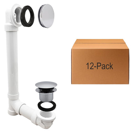 Westbrass 493244H-12-26 12" & 4" Bath Waste & Over