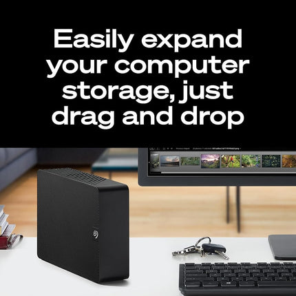 Seagate Expansion Desktop 6TB, External Hard Drive, USB 3.0, Data Rescue Services (STKP6000400)