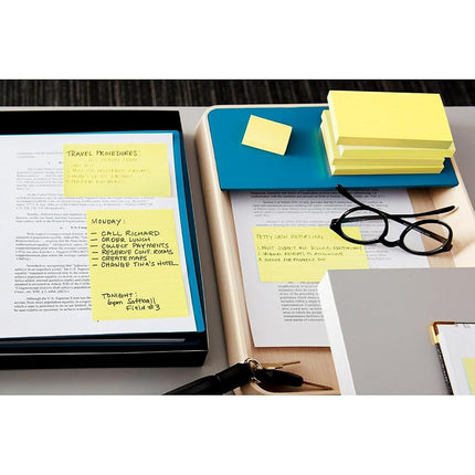 Post-it Notes, 4x6 in, 5 Pads, America's 1 Favorite Sticky Notes, Beachside Café Collection, Pastel Colors, Recyclable (660-5PK-AST)