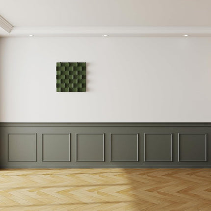 6 Set Accent Wall Molding Kit Premade Wainscoting Panels Wall Molding Peel and Stick Panel White Pre Cut Trim for Walls Picture Frame Molding for Home Decoration (20 x 20 Inch)