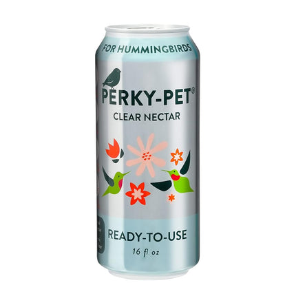 Perky-Pet 522 Ready-to-Use Clear Hummingbird Nectar in Recyclable Aluminum Can - 4 Cans, 16 oz Each - 64 Total Ounces