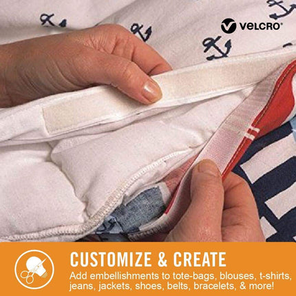 Velcro(r) Brand Fasteners Sticky Back for Fabrics: No Sewing Needed - 24-inch X 3/4-inch Tape - Black