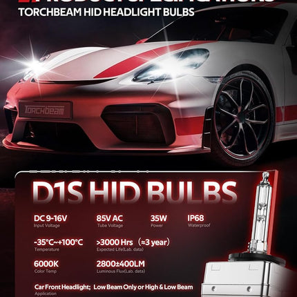 Torchbeam H2 Series D1S HID Headlight Bulb