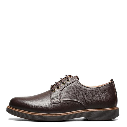 Florsheim Kids Boy's Supacush Plain Toe Ox, Jr. (Toddler/Little Kid/Big Kid) Brown Milled Leather/Brown Sole 1.5 Little Kid