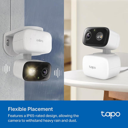TP-Link Tapo Indoor/Outdoor Pan/Tilt Security Camera for Baby Monitor, Pet Camera w/Motion Detection, 1080P, 2-Way Audio, Night Vision, Cloud&SD Card Storage, Works with Alexa & Google Home (C206)