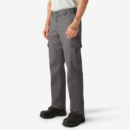 Dickies Pantalon Cargo Homme Coupe Droite Flex, Gris Gravier, 50W x 32L
